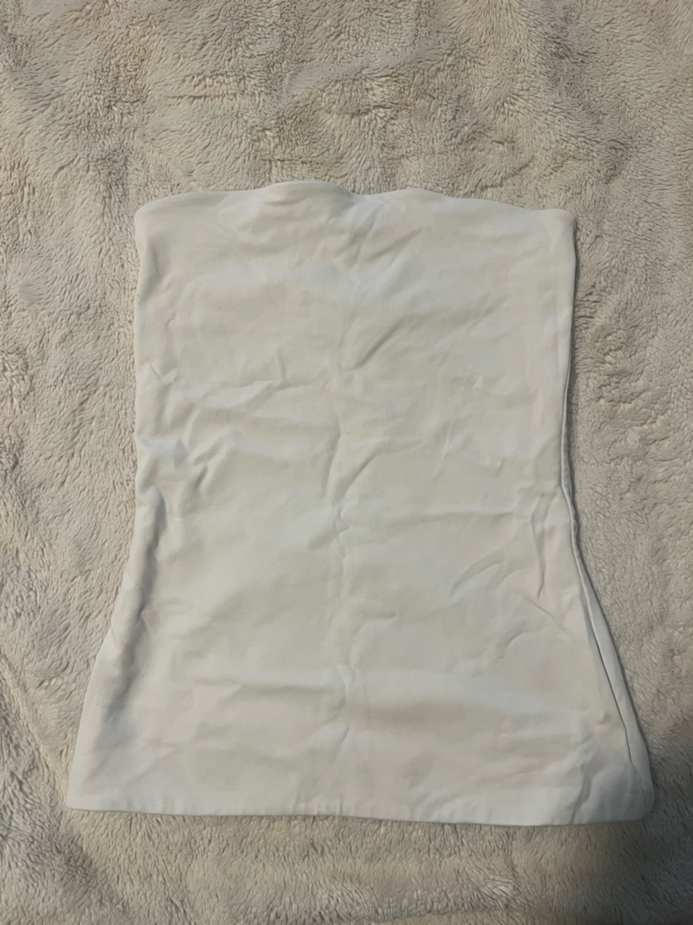 Babaton Strapless White Tube Top Small